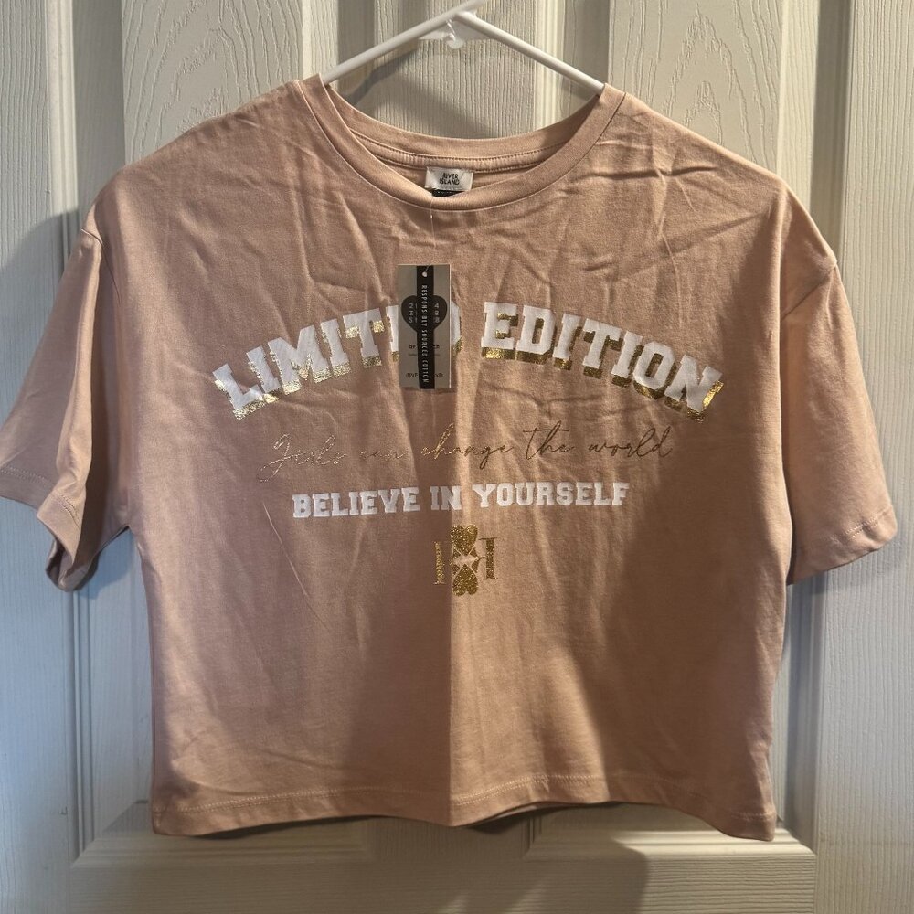 River Island cropped tee - girls 12